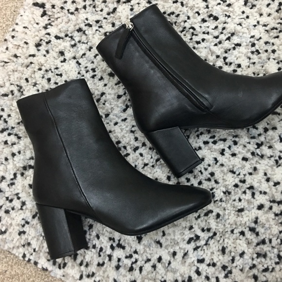 elise leather boots topshop